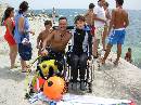 Aneta al mare: è libera!!! (WxH) - Una paraplegica che ha superato a pieni voti un corso sub da Gravità Zero!!  